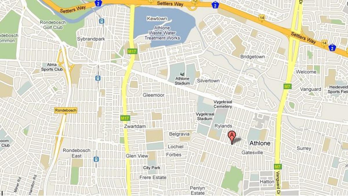 mapa Athlone Town