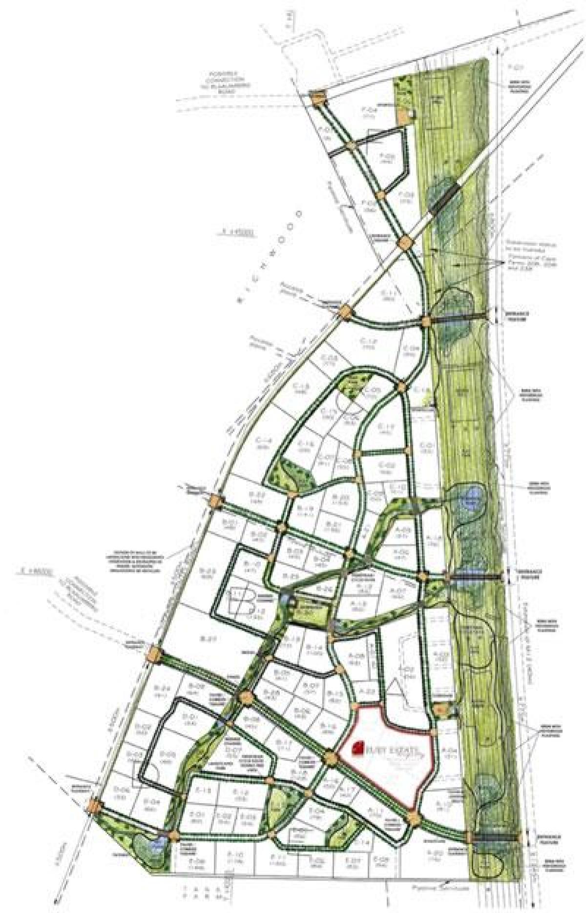 mapa Burgundii Kapsztad nieruchomości 