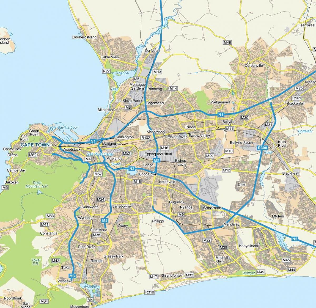 mapa Epping Kapsztad