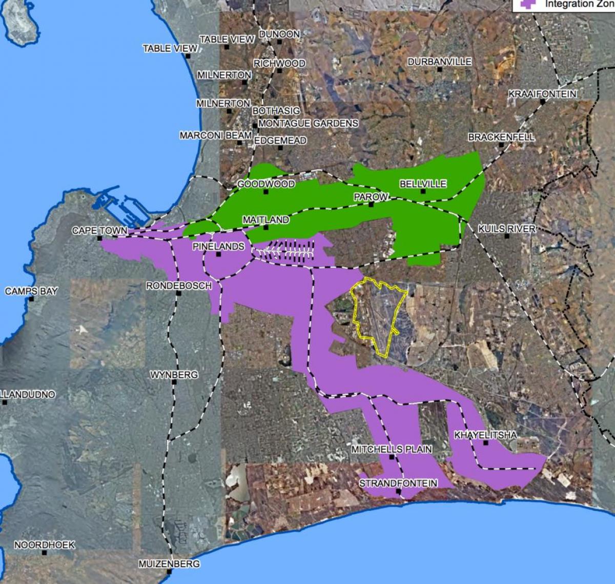 mapa Goodwood Kapsztad