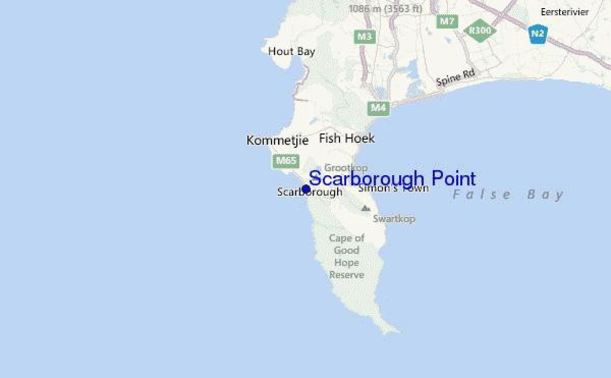 mapa Scarborough Kapsztad