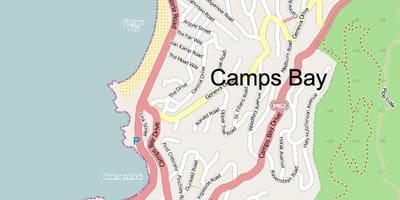 Mapa Кэмпс-Bay, Cape Town