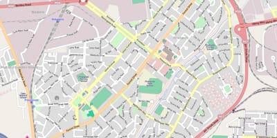 Mapa пайнлендс Kapsztad