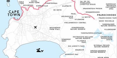 Mapa ричвуд Kapsztad 