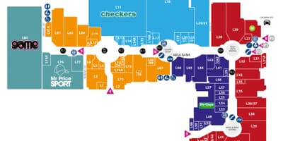 Mapa przylądka bramy centrum