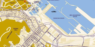 Port cape Town bezpośrednie mapie