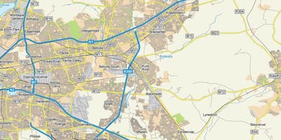Mapa kuilsriver społeczności lokalnych Kapsztad